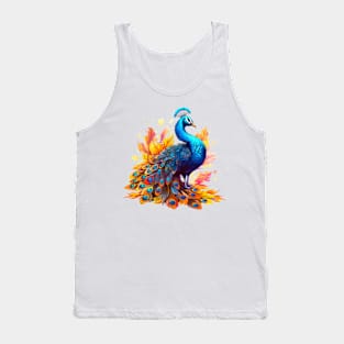 Colorful Peacock #1 Tank Top